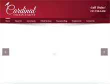 Tablet Screenshot of cardinalinsurancegroup.com